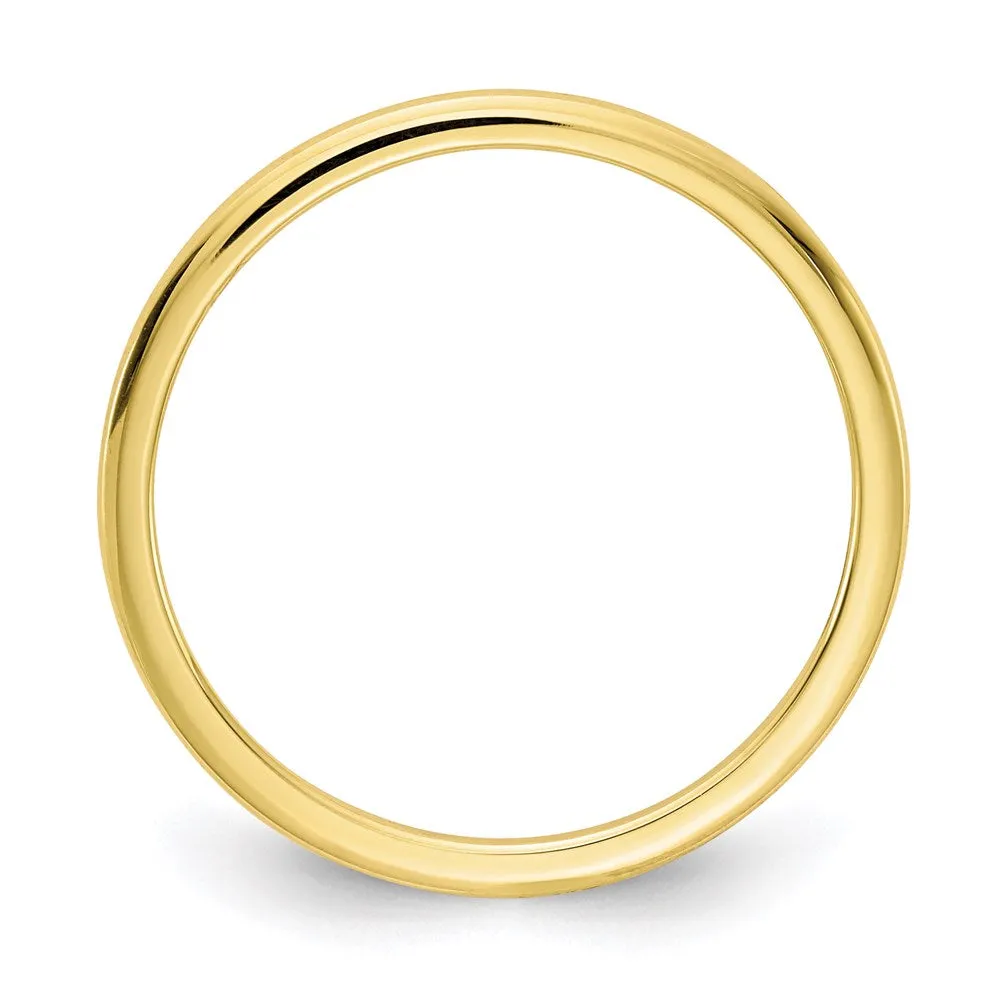 10K Gold 1.2mm Half Round Stackable Band | 1STK17-120Y