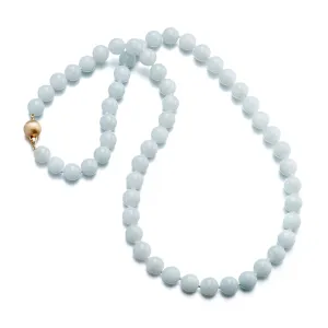 10mm White Jade Necklace