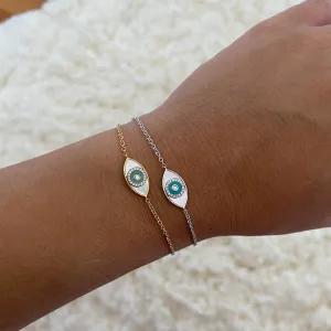 14K GOLD DIAMOND ASPYN EYE BRACELET