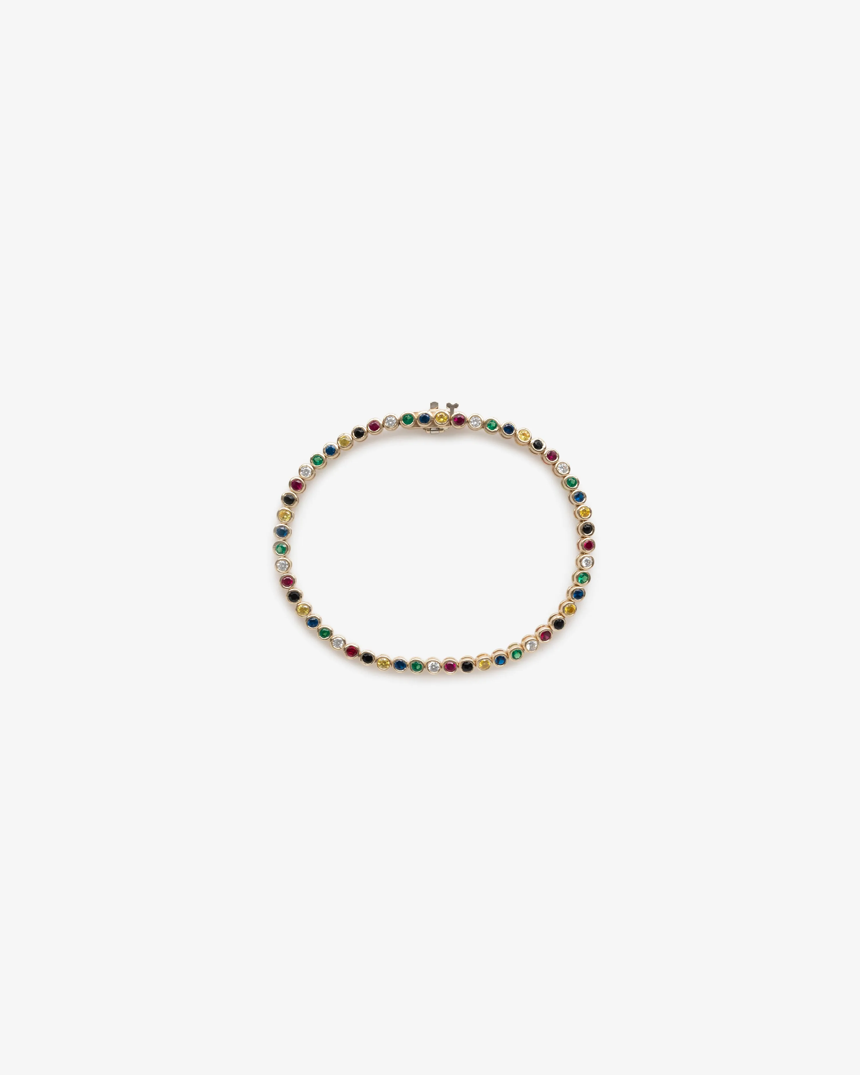 14Kt Gold Gemstone Bracelet