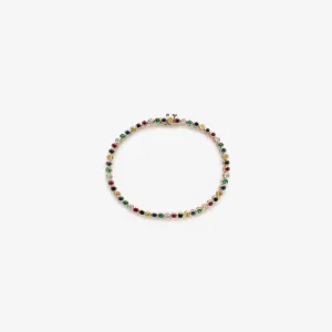 14Kt Gold Gemstone Bracelet