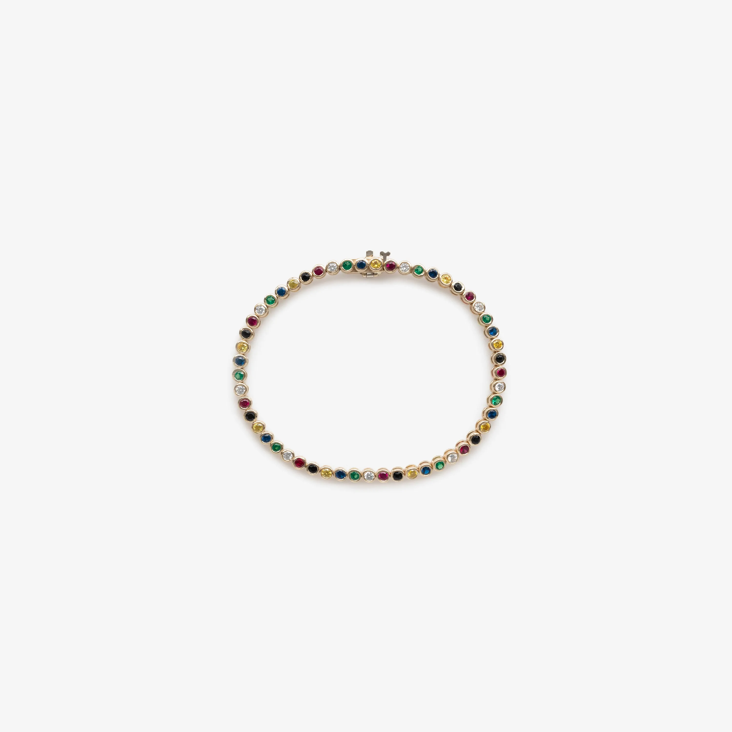 14Kt Gold Gemstone Bracelet