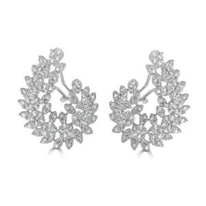 18k Gold & Diamond Earrings - 8.90ct