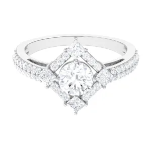 2 CT Cubic Zirconia Statement Engagement Ring