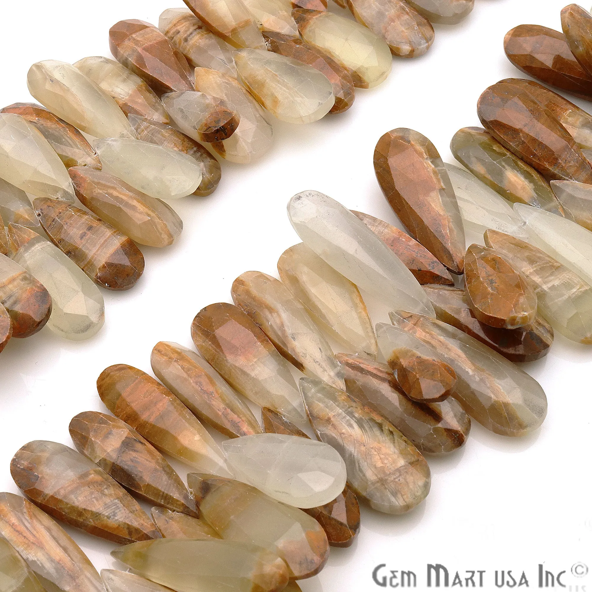 Afgani Onyx Pears Beads, 8 Inch Gemstone Strands, Drilled Strung Briolette Beads, Pears Shape, 30x12mm