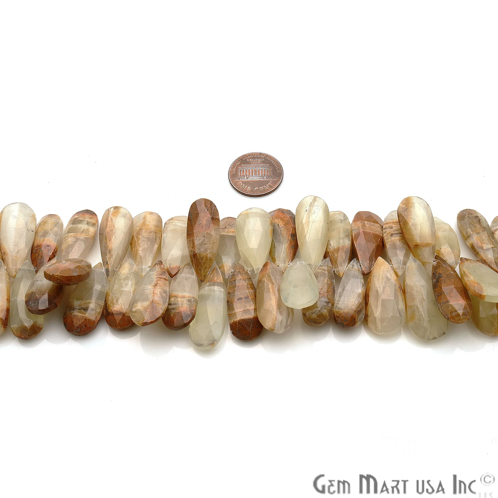 Afgani Onyx Pears Beads, 8 Inch Gemstone Strands, Drilled Strung Briolette Beads, Pears Shape, 30x12mm