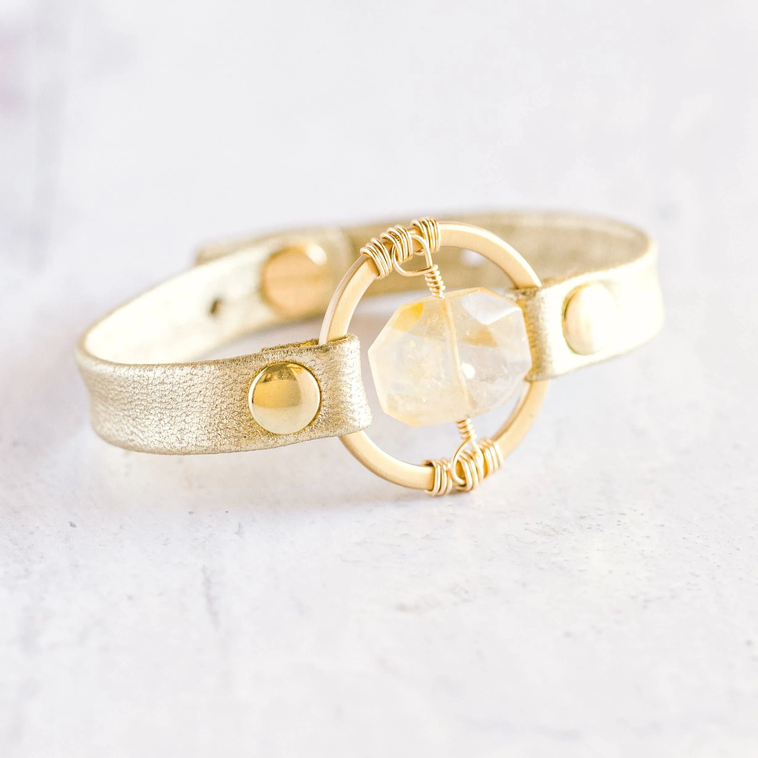 Be The Light Bracelet - Gold - Citrine (3 Colors)