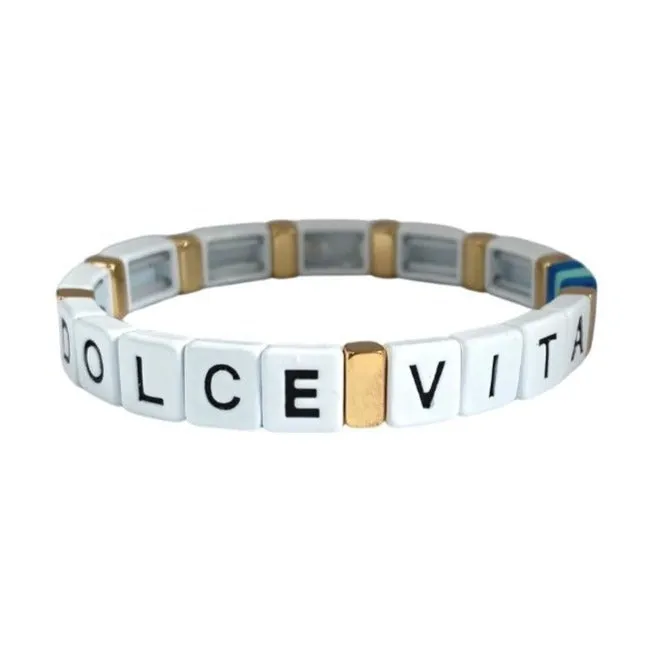 Boho Enamel Tile Bracelet | Dolce Vita