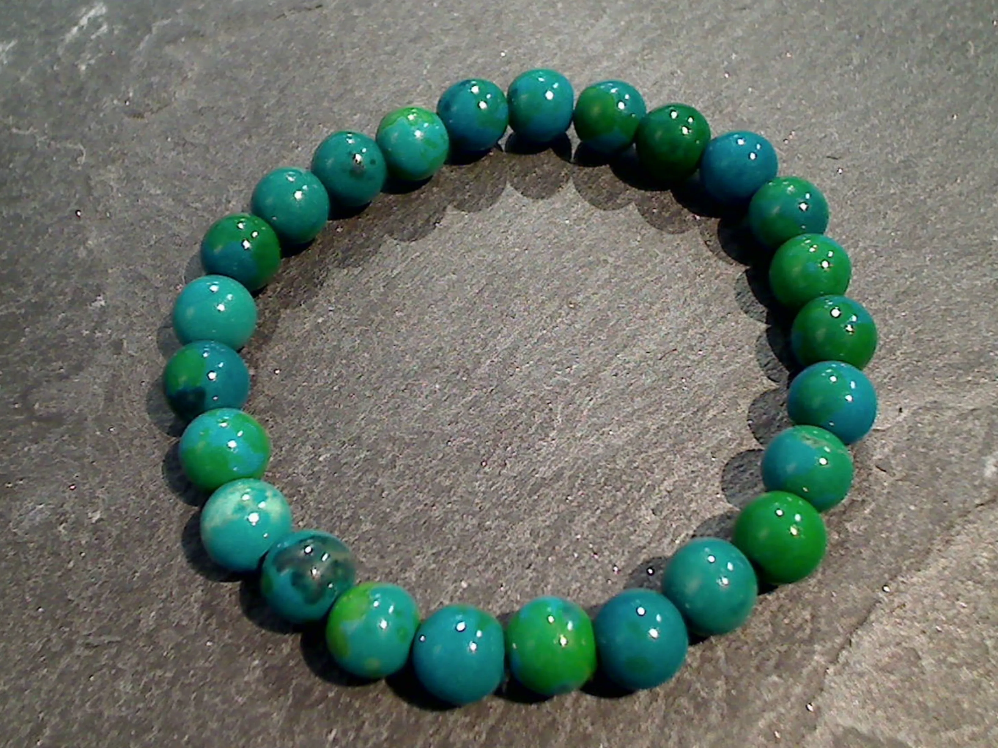 Chrysocolla 8MM Stretch Bracelet