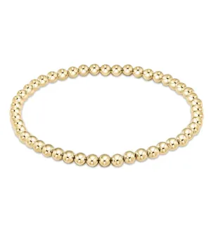 Classic Gold 4mm Bead Bracelet