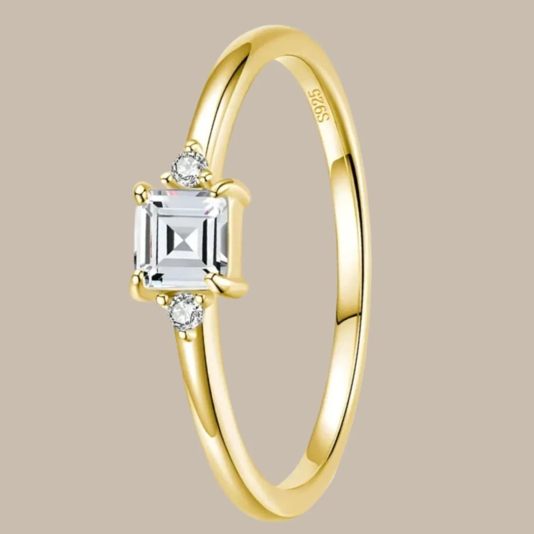 Classic Square Emerald Cut Ring