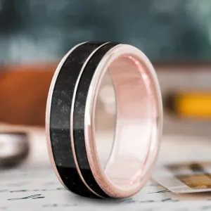 Custom Design - 2-Inlay Offset Ring 7VsyJQaTnKKiBUt101mivzNA