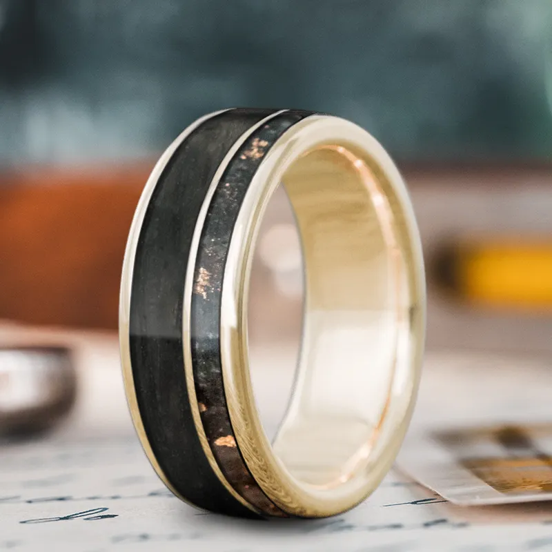 Custom Design - 2-Inlay Offset Ring hfnaZgRHBKHhe5qb56krw3to