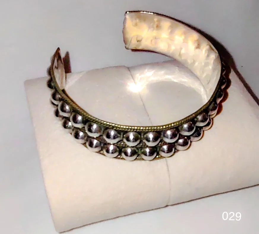 Double Row - Sterling Silver Beaded - Bengal Bracelet