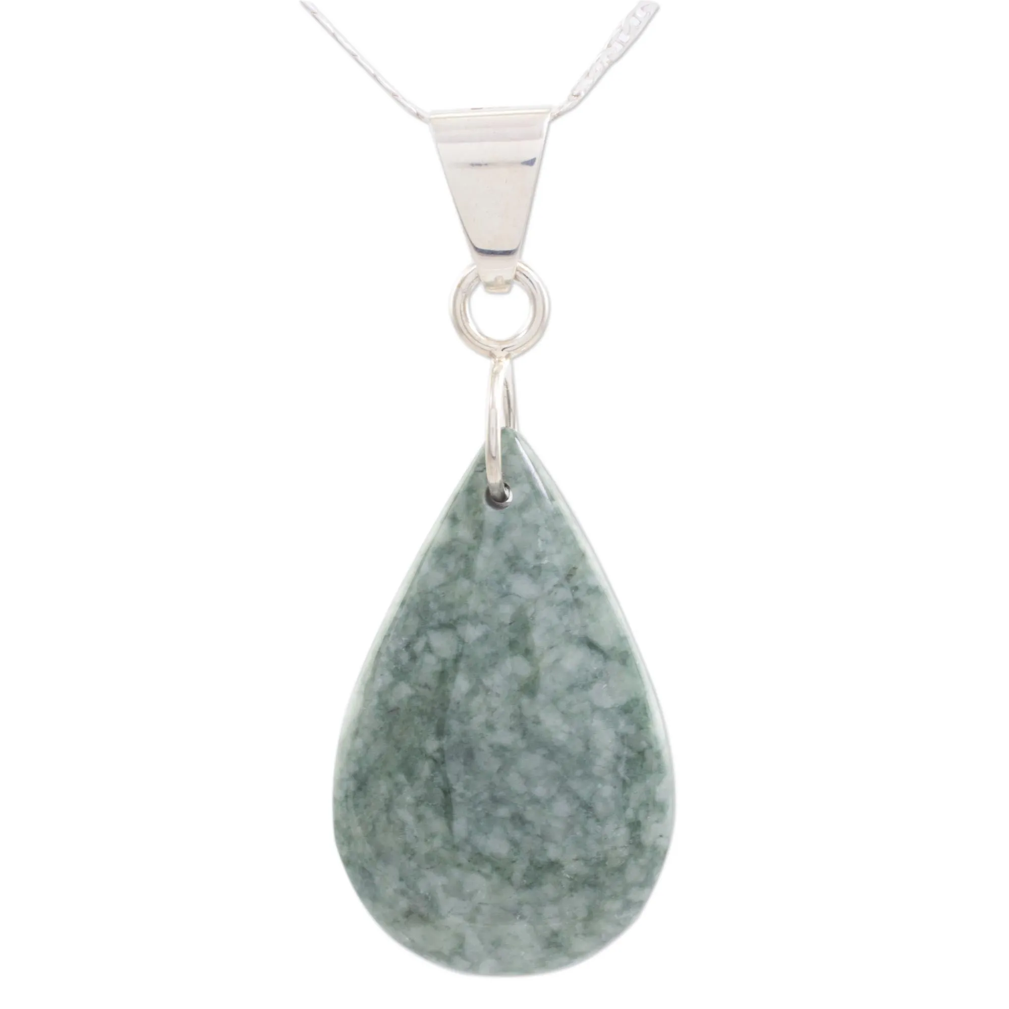 Forest Tears Jade Pendant Necklace