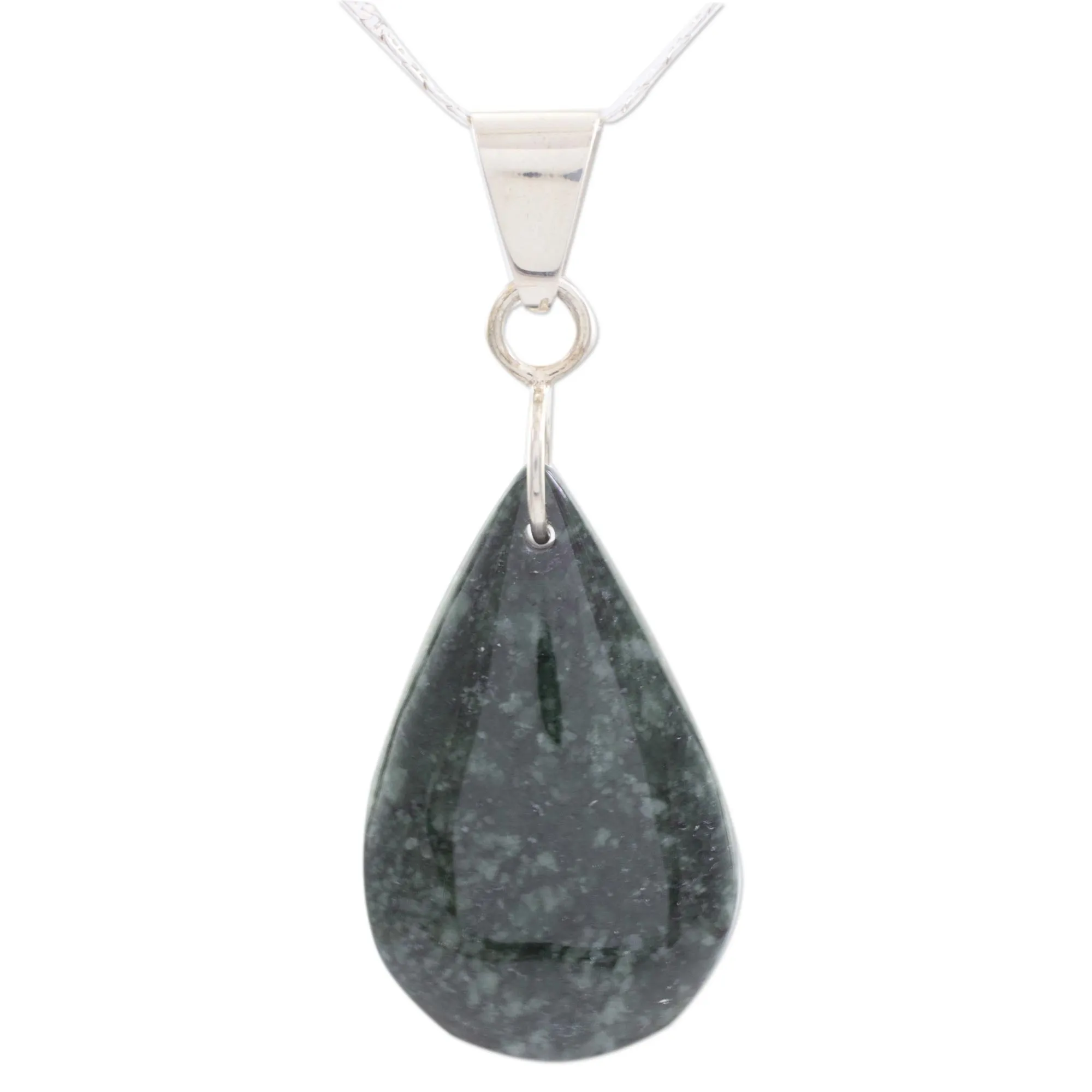 Forest Tears Jade Pendant Necklace