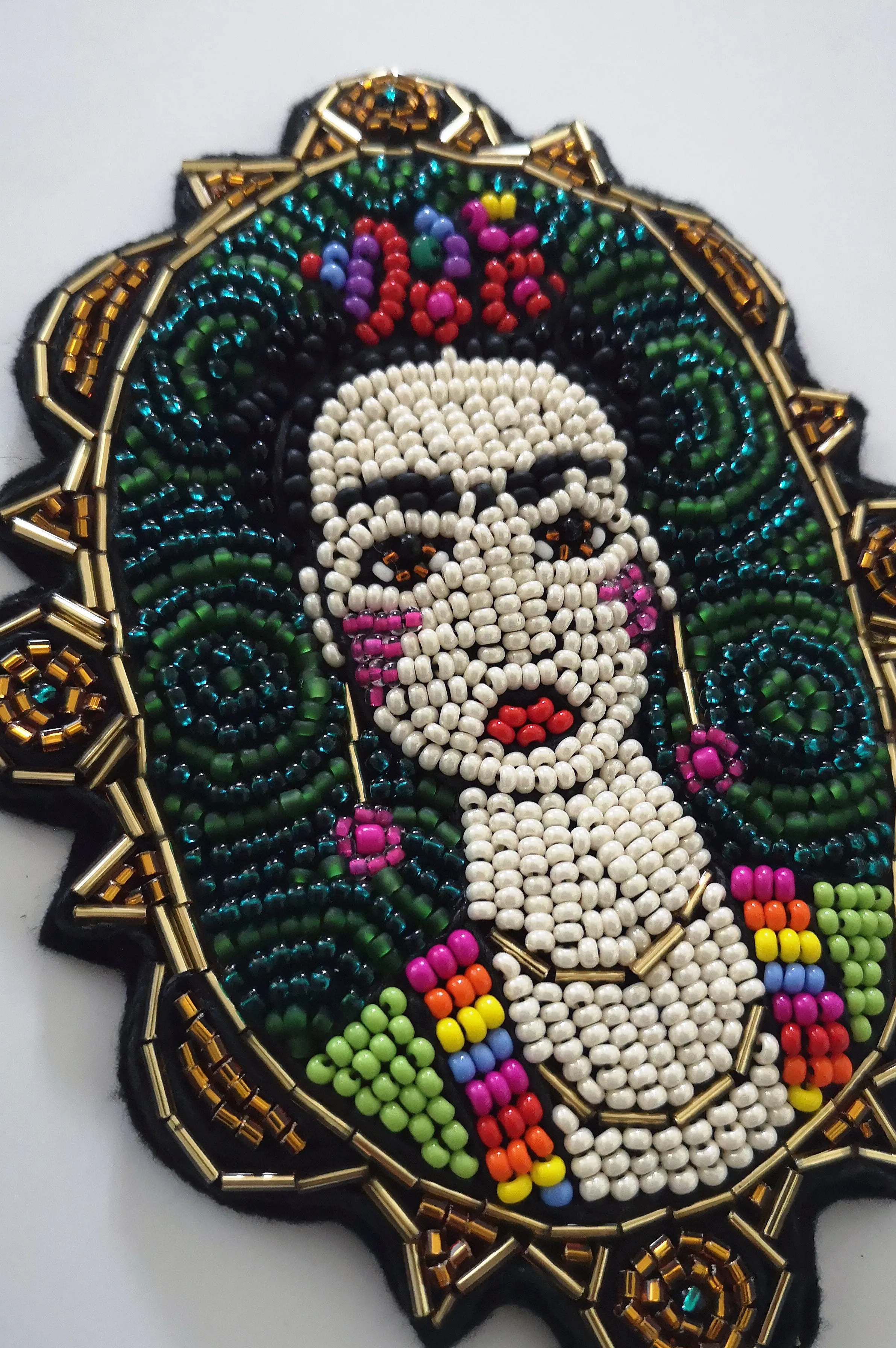 Frida Kahlo Portrait Oversized Statement Brooch