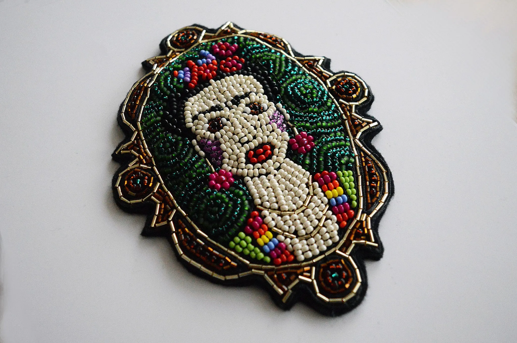 Frida Kahlo Portrait Oversized Statement Brooch