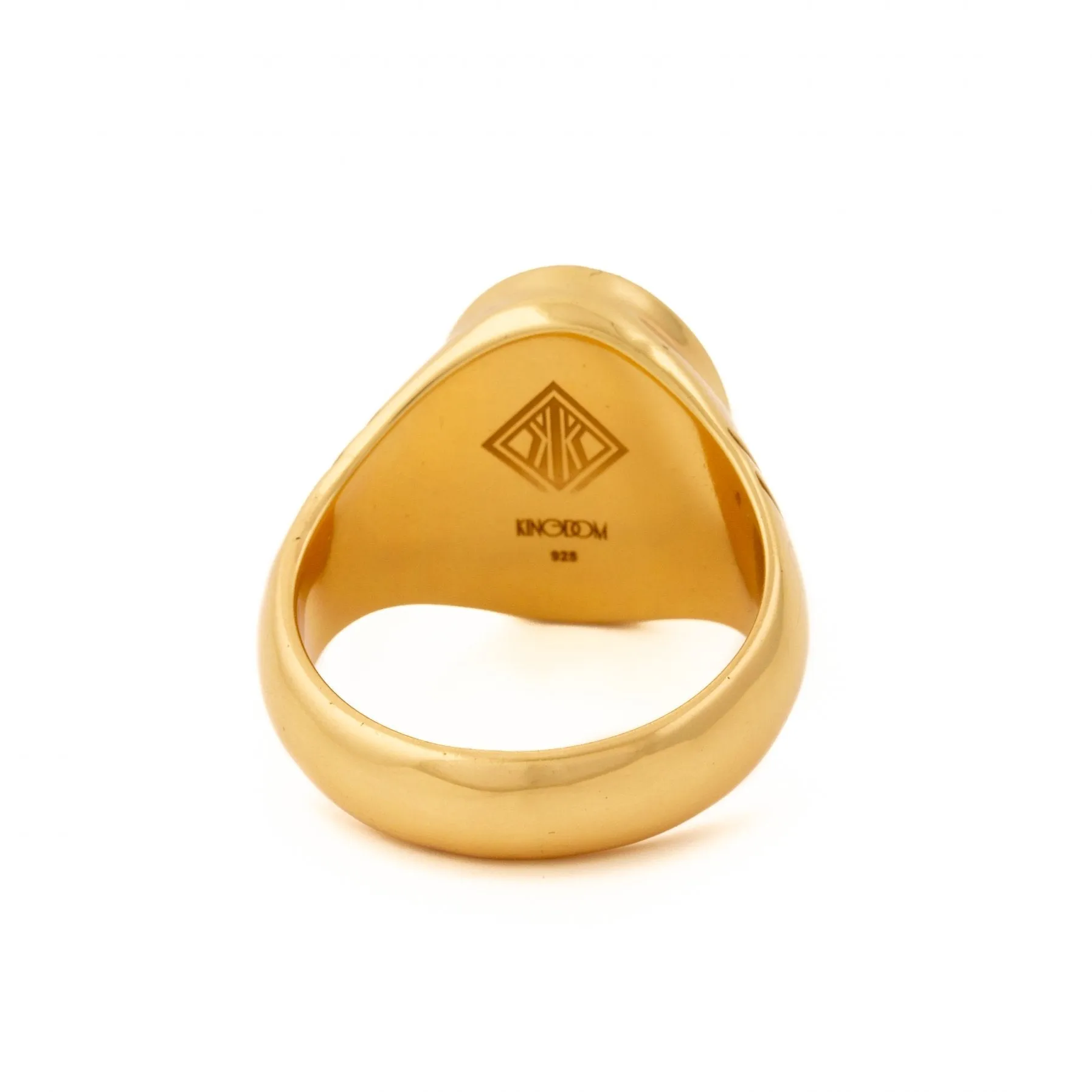 Gold "Monarch" Signet Ring