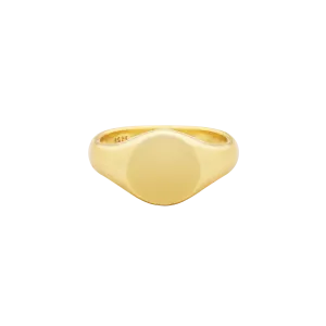 Gold Vermeil Signet Ring