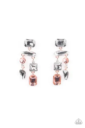 Hazard Pay - Multi Post Earrings - Paparazzi Accessories