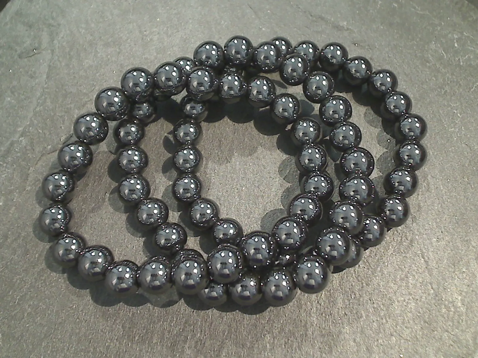 Hematite 8MM Stretch Bracelet