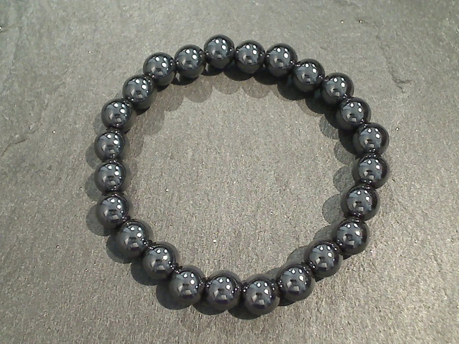 Hematite 8MM Stretch Bracelet