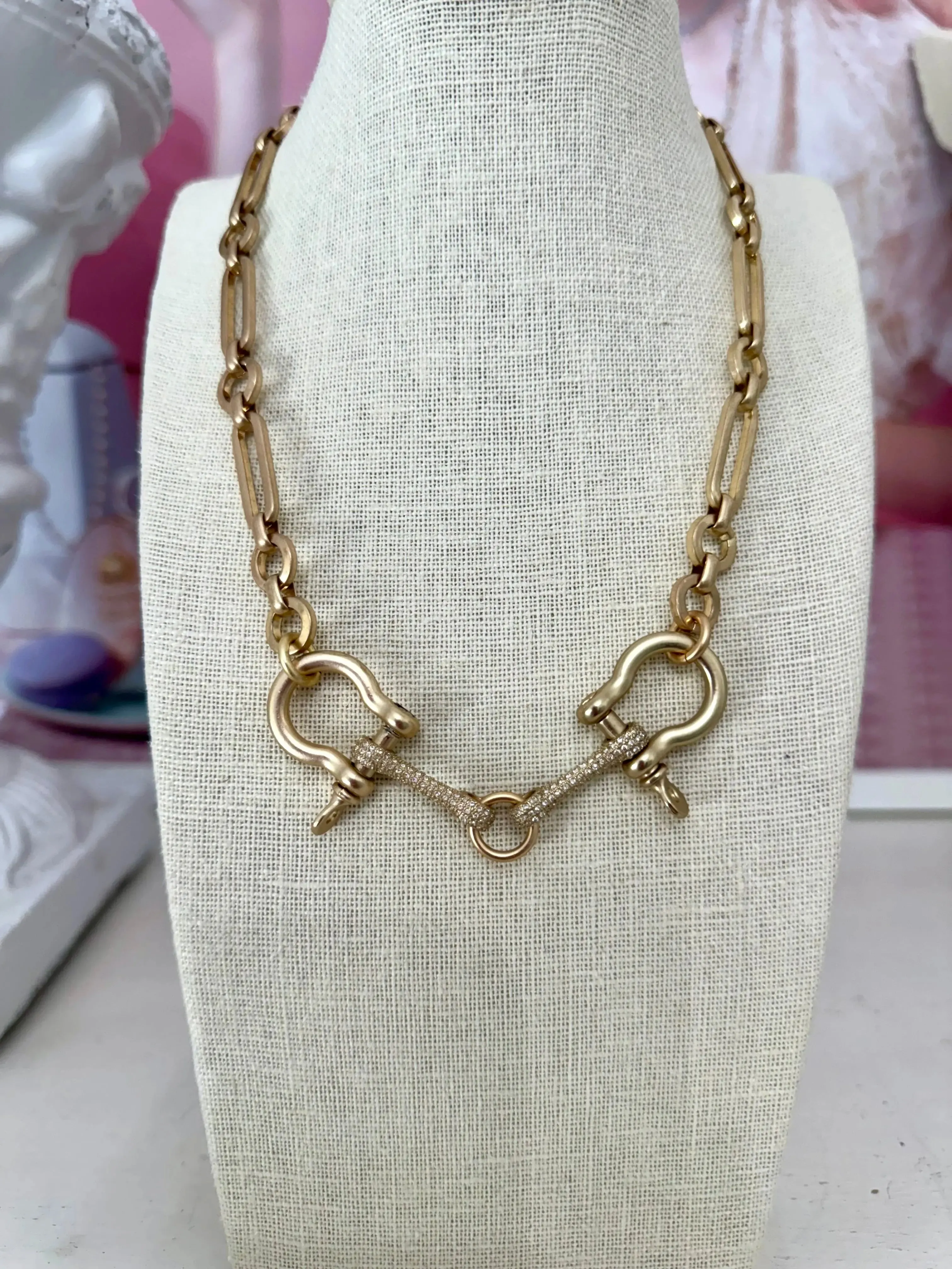 Horse Bit Necklace - Gold