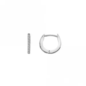 Hot Diamonds Silver Constant Loop Earrings DE581