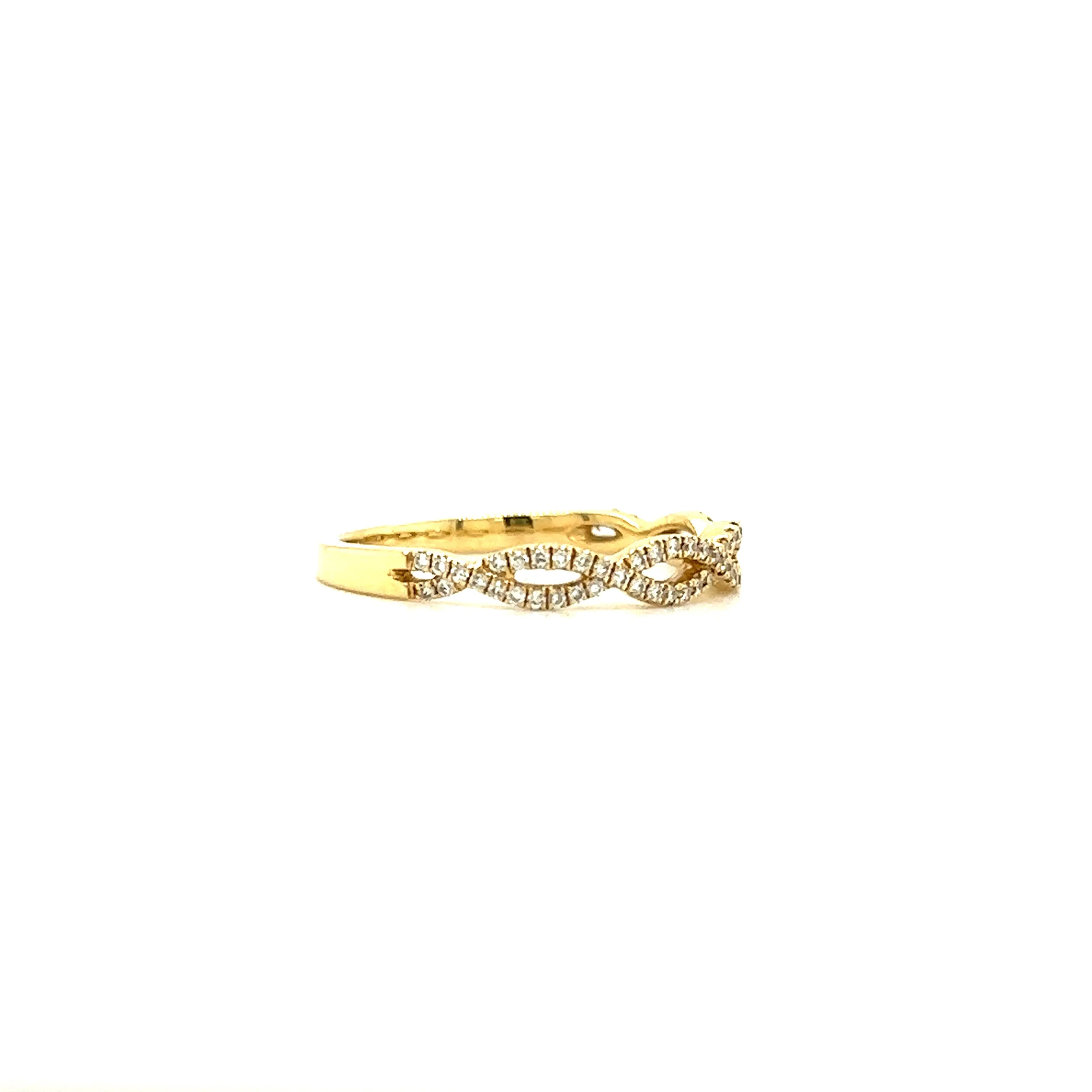 Infinity Diamond Ring with 0.21ctw of Diamonds in 14K Yellow Gold