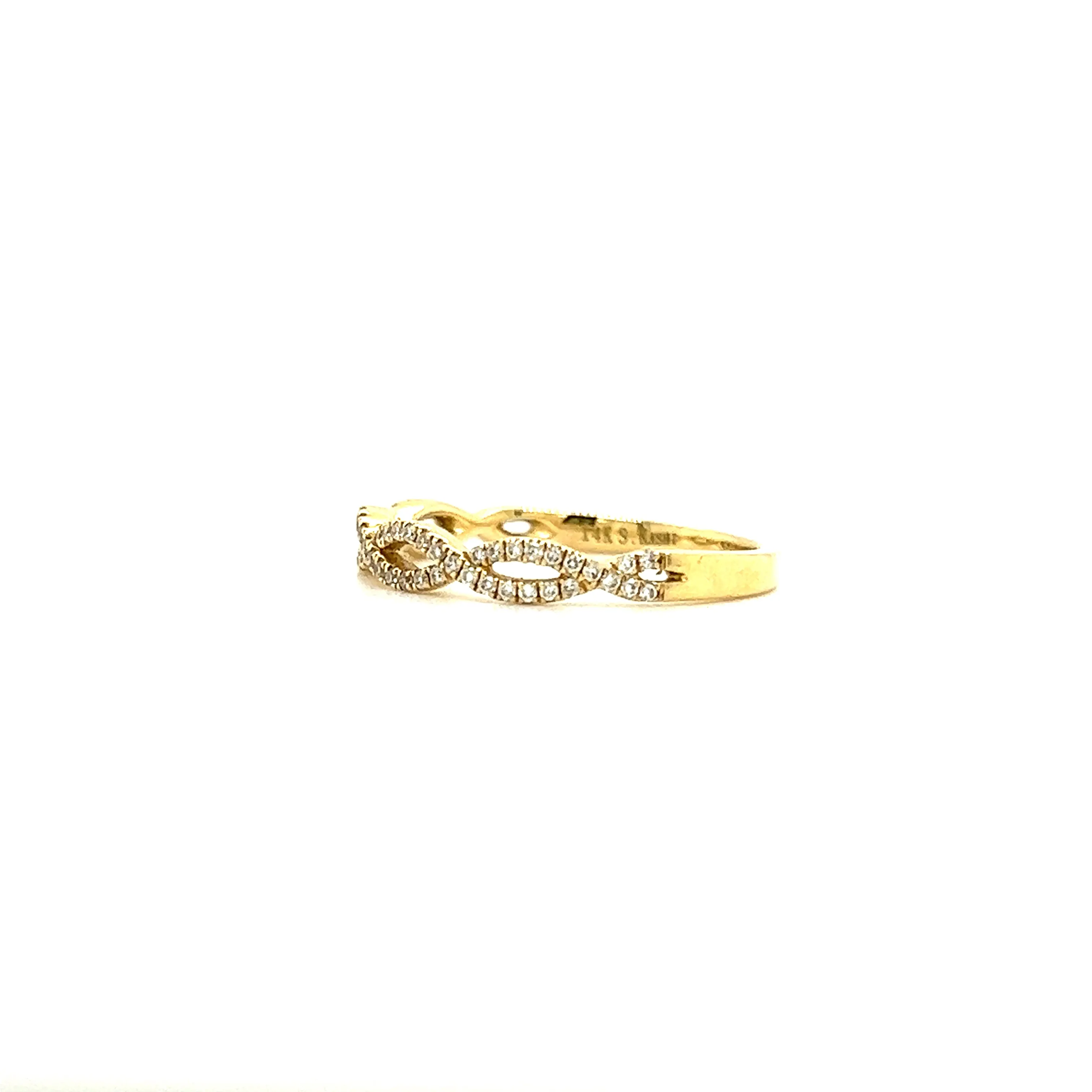 Infinity Diamond Ring with 0.21ctw of Diamonds in 14K Yellow Gold