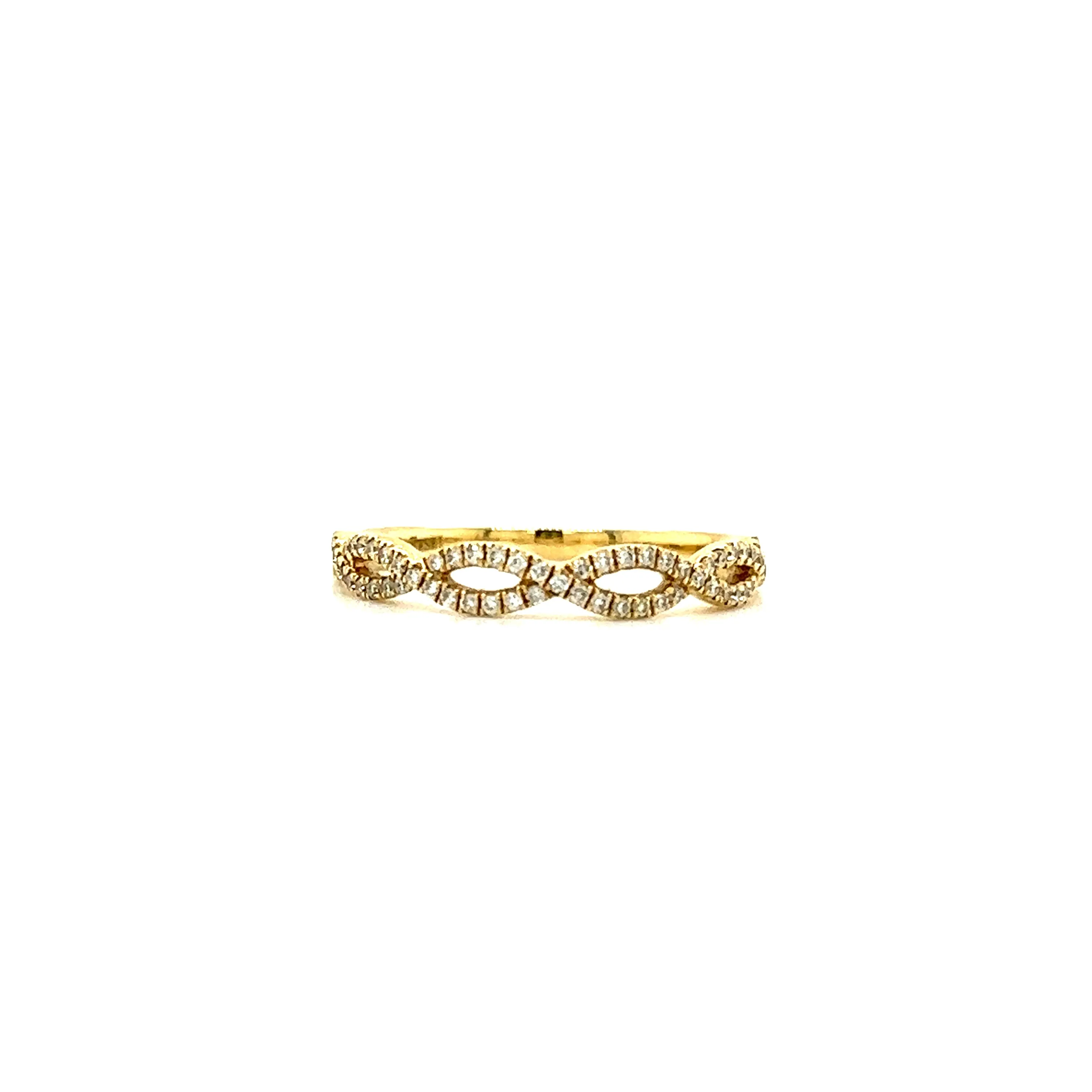 Infinity Diamond Ring with 0.21ctw of Diamonds in 14K Yellow Gold