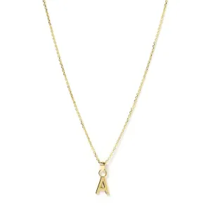 Initial Gold Charm Necklace