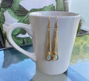 Iridescent Teardrop Dangles