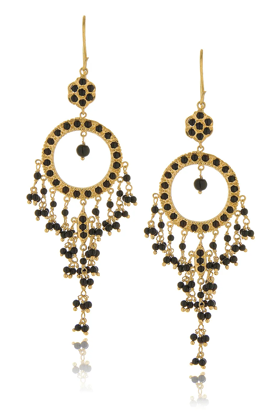 ISHARYA NIKITA Black Onyx Earrings