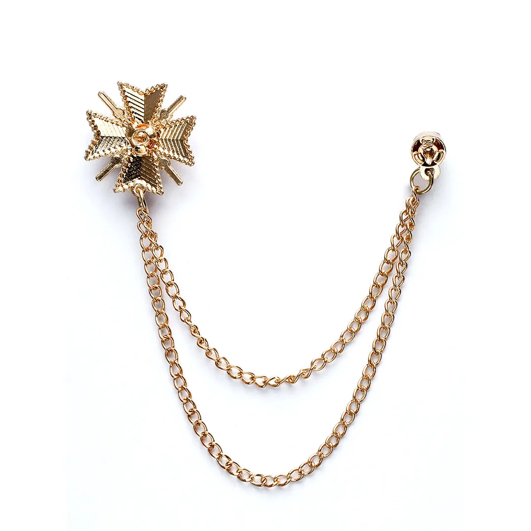 Kavove The Opulent Ornament Golden Colour Brooch