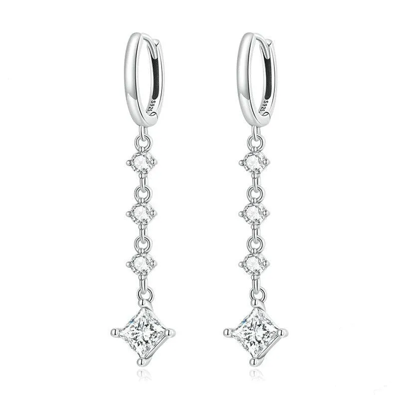 KittenAlarm - Jane Dangling Diamond Earrings