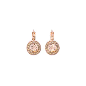 Medium Pavé Leverback Earrings in "Chai" *Preorder*