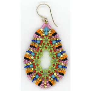 Miguel Ases Multi Bright Open Teardrop with Hook Closure