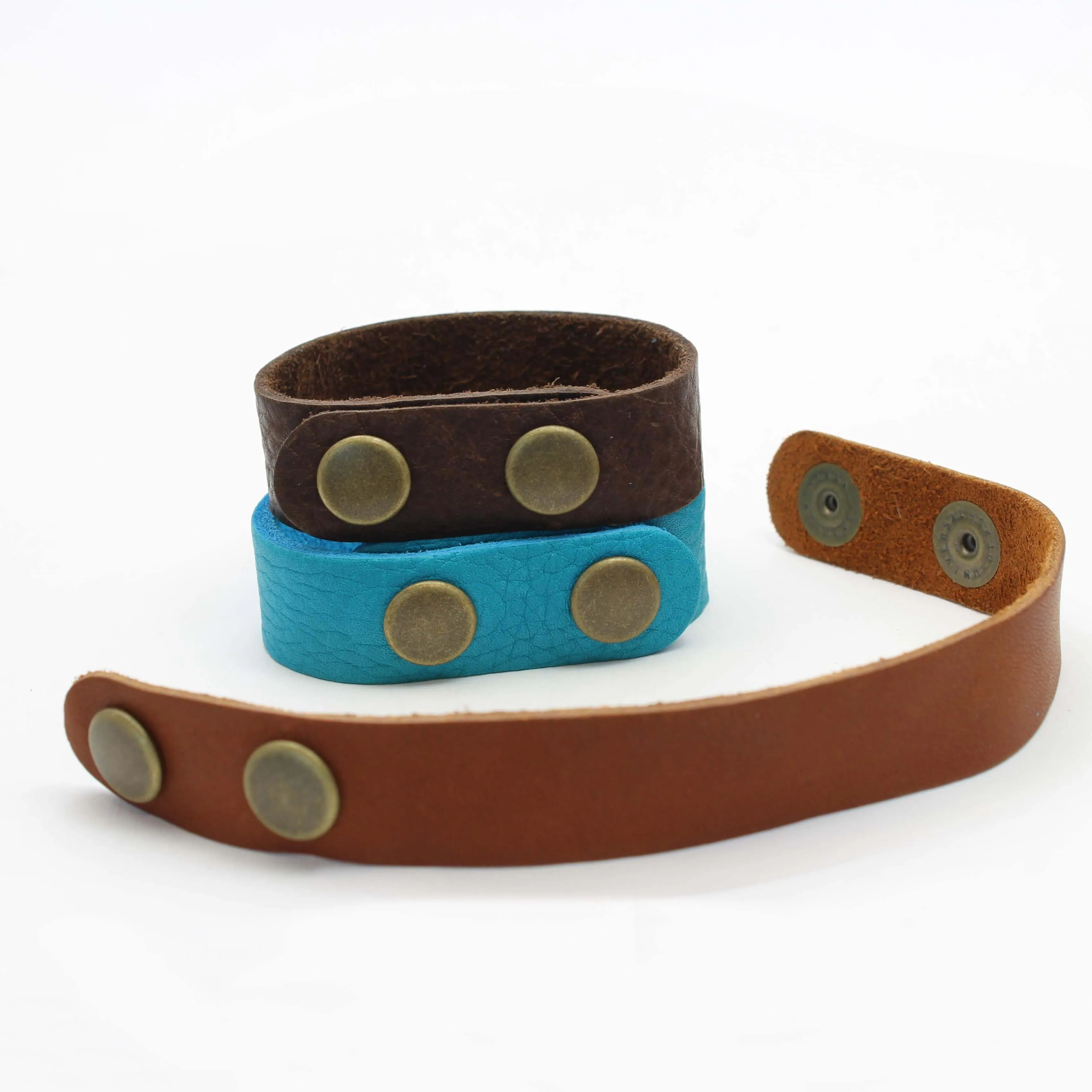 Mountain Trout Leather Cuff Bracelet