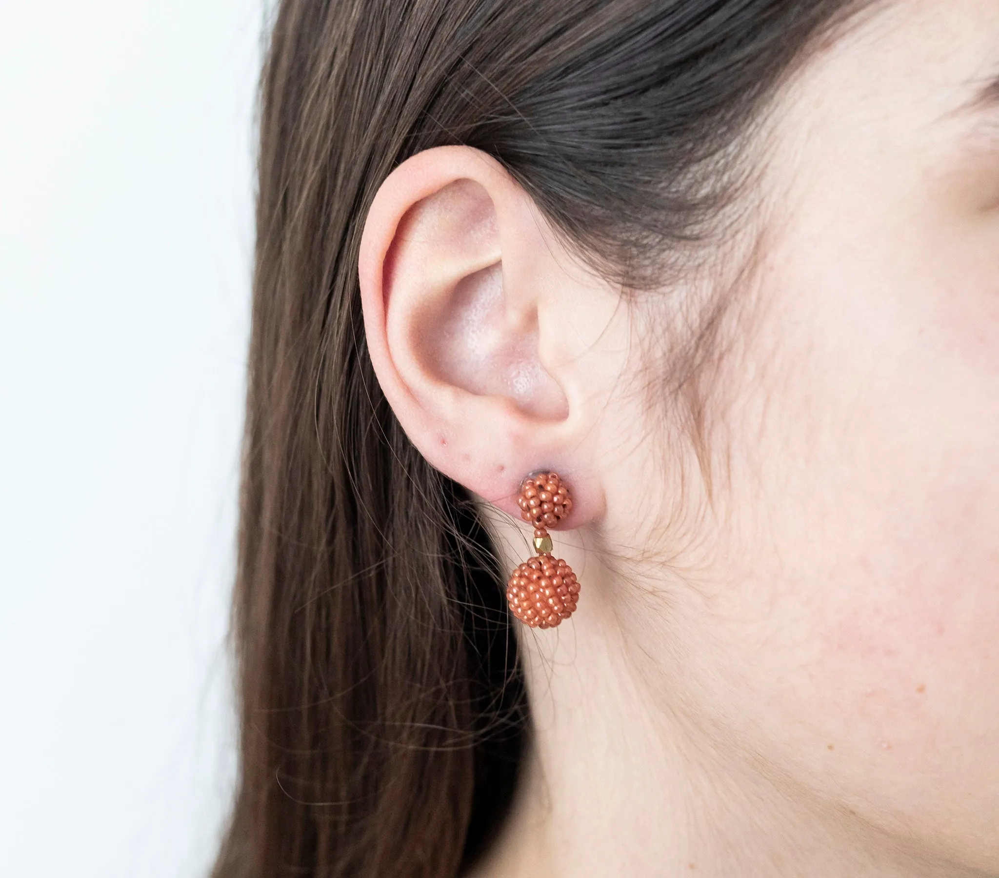 ***NEW*** <br>The Waldorf Earring <br> Terracotta