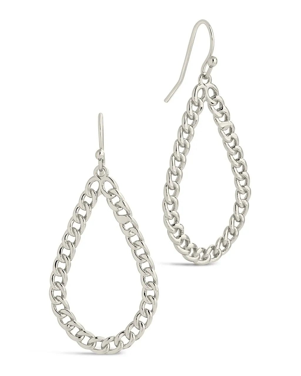 Nikole Chainlink Teardrop Dangle Earrings