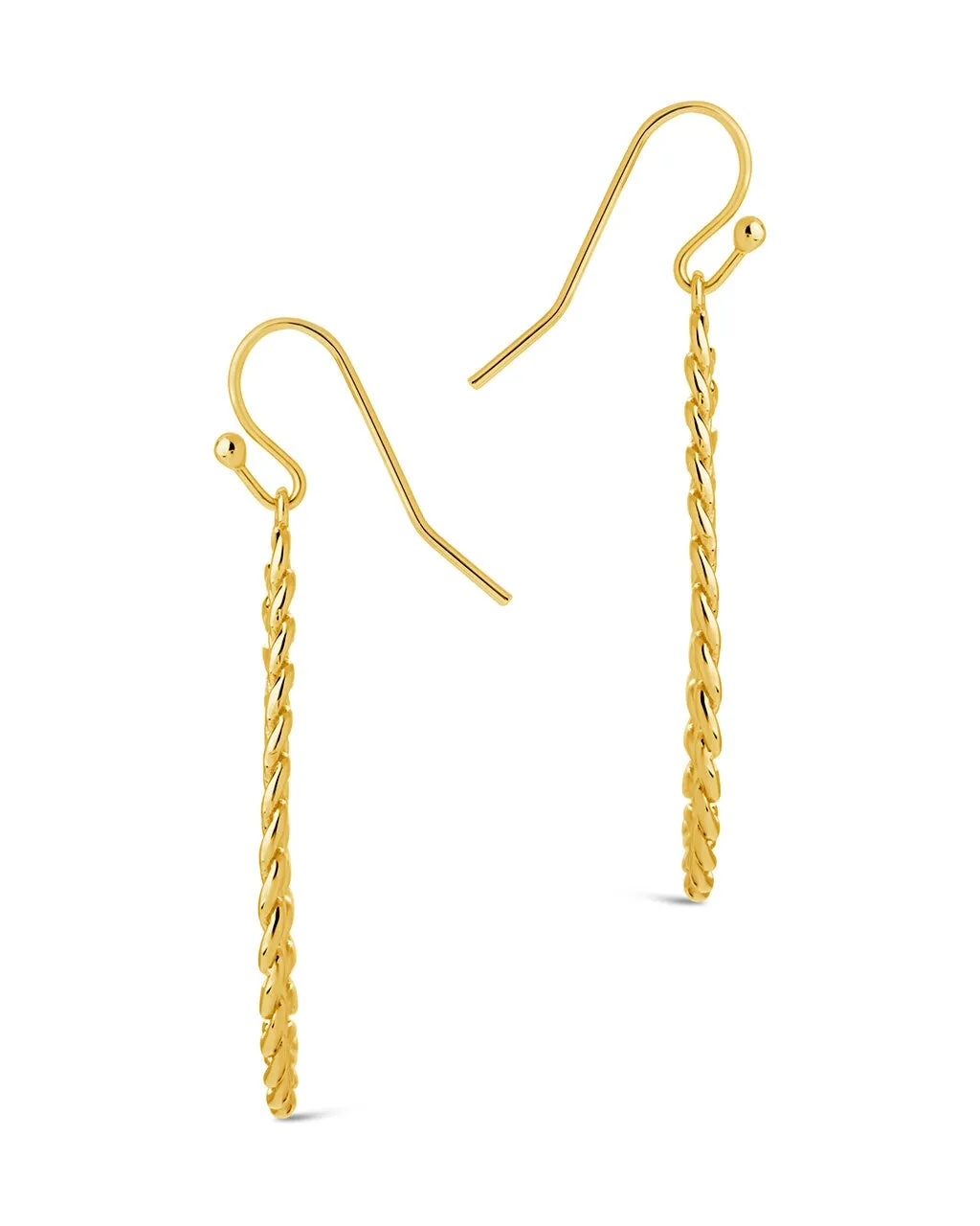 Nikole Chainlink Teardrop Dangle Earrings