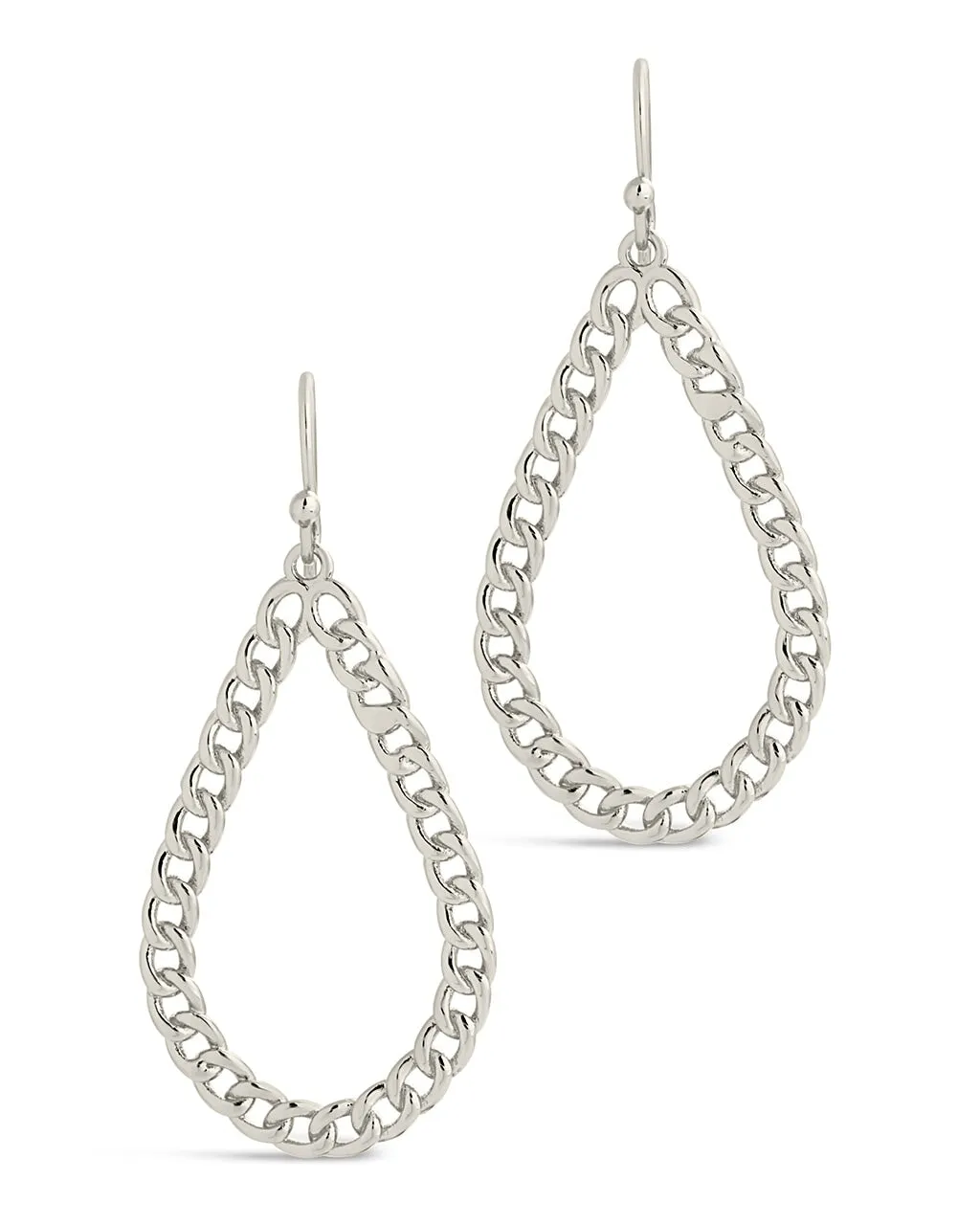 Nikole Chainlink Teardrop Dangle Earrings