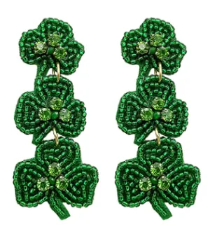 Patty's Day Earrings Green