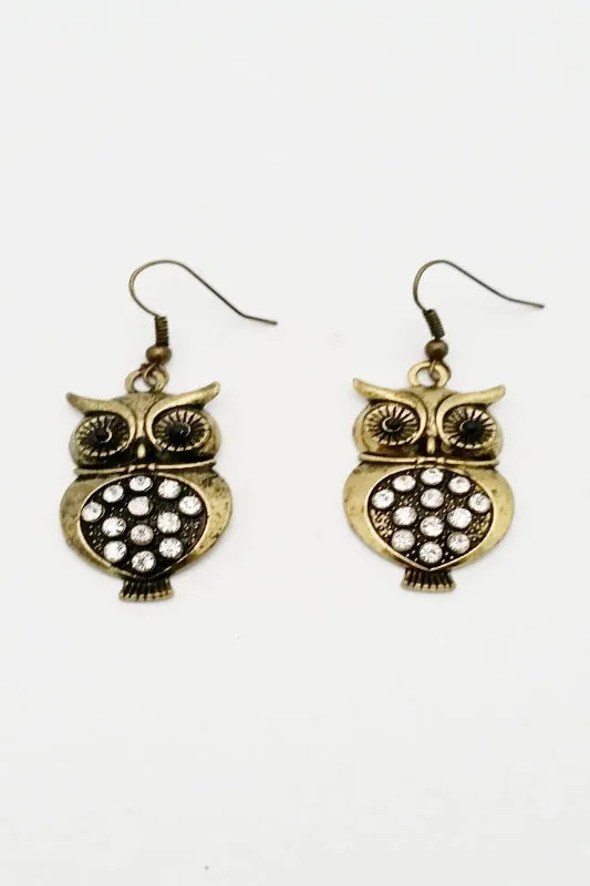 Pendant Owl Earrings