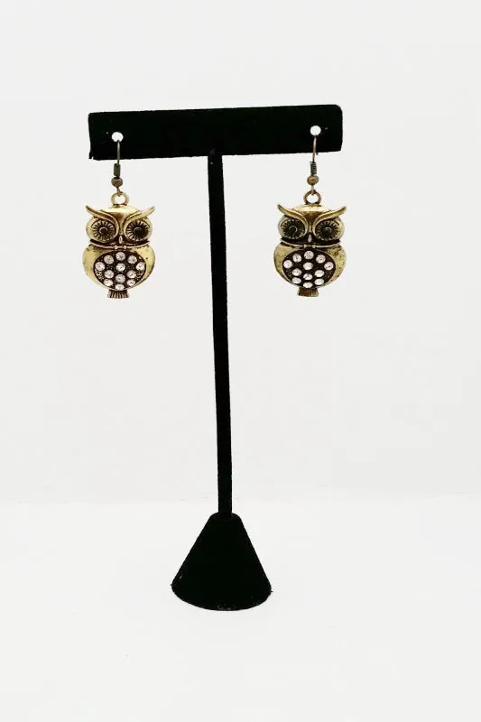 Pendant Owl Earrings