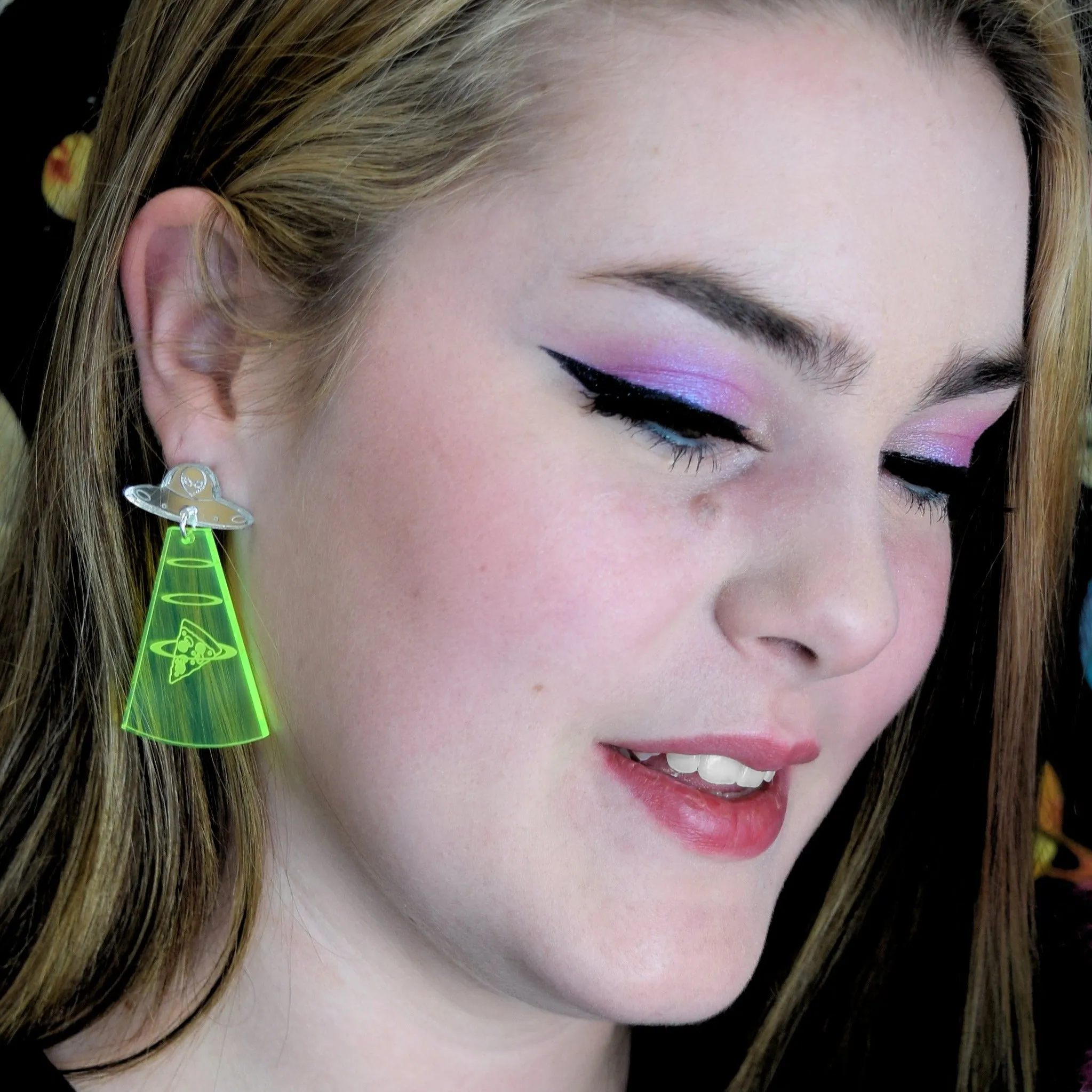 Pizza Abduction Earrings