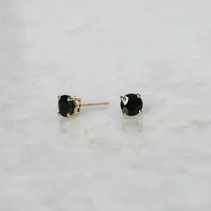 Prong-Set Onyx Earrings