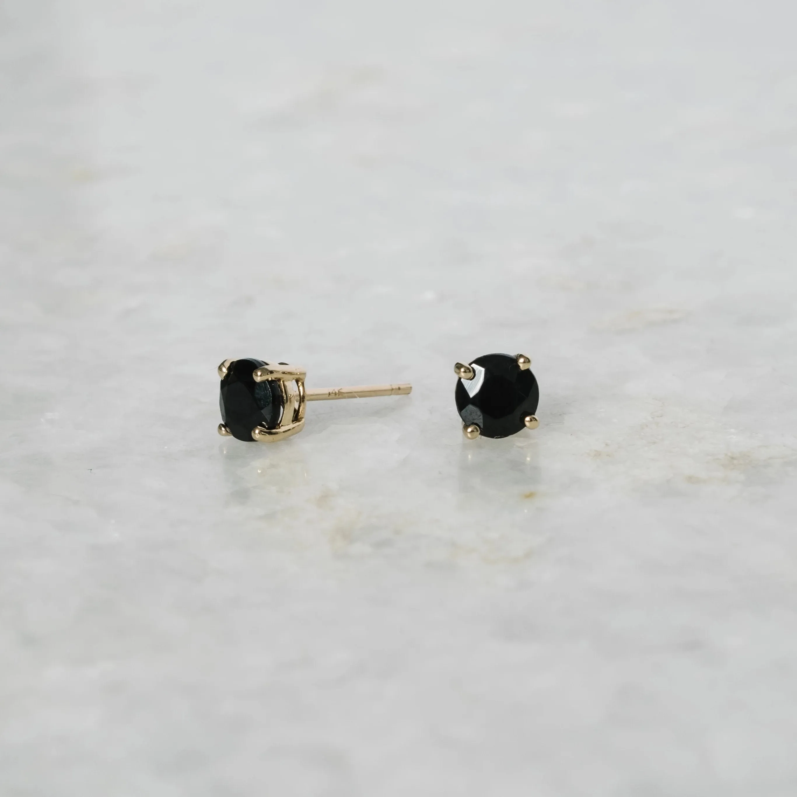 Prong-Set Onyx Earrings